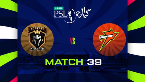HBL Pakistan Super League 2026, Match 39: Hyderabad Kingsmen vs Rawalpindi Pindiz