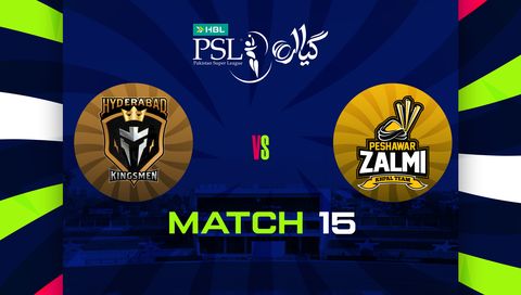 HBL Pakistan Super League 2026, Match 15: Hyderabad Kingsmen vs Peshawar Zalmi