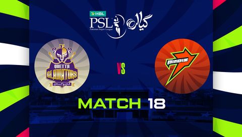 HBL Pakistan Super League 2026, Match 18: Quetta Gladiators vs Rawalpindi Pindiz