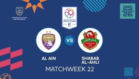 UAE Pro League 2025/26: Al Ain vs Shabab Al-Ahli
