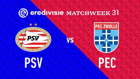 Eredivisie 2025/26: PSV Eindhoven vs PEC Zwolle