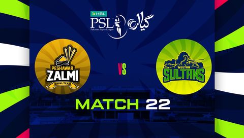 HBL Pakistan Super League 2026, Match 22: Peshawar Zalmi vs Multan Sultans