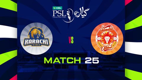 HBL Pakistan Super League 2026, Match 25: Karachi Kings vs Islamabad United