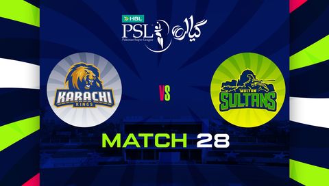HBL Pakistan Super League 2026, Match 28: Karachi Kings vs Multan Sultans