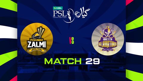 HBL Pakistan Super League 2026, Match 29: Peshawar Zalmi vs Quetta Gladiators