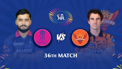 TATA IPL 2026, Match 36: Rajasthan Royals vs Sunrisers Hyderabad