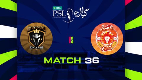 HBL Pakistan Super League 2026, Match 36: Hyderabad Kingsmen vs Islamabad United
