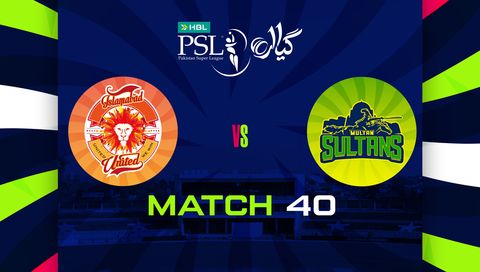 HBL Pakistan Super League 2026, Match 40: Islamabad United vs Multan Sultans