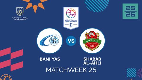 UAE Pro League 2025/26: Bani Yas vs Shabab Al-Ahli