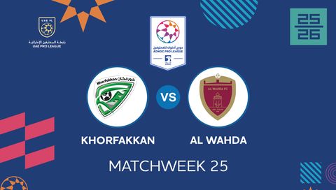 UAE Pro League 2025/26: Khorfakkan vs Al Wahda