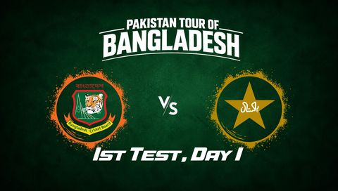 Pakistan tour of Bangladesh 2026, 1st Test, Day 1