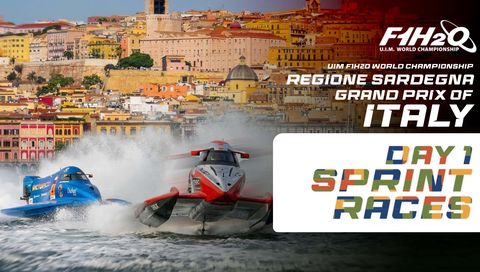 UIM F1H2O World Championship 2026: Grand Prix of Sardegna, Italy, Day 1 - Sprint Races