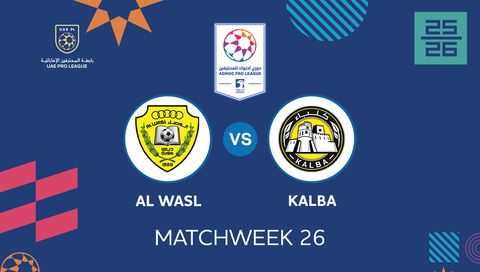 UAE Pro League 2025/26: Al Wasl vs Kalba