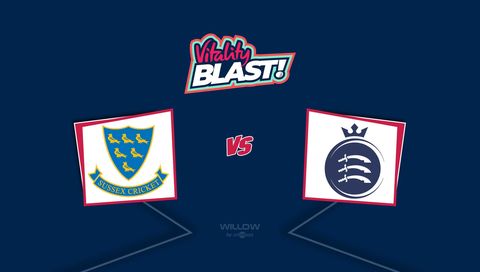 Vitality T20 Blast 2026: Sussex vs Middlesex