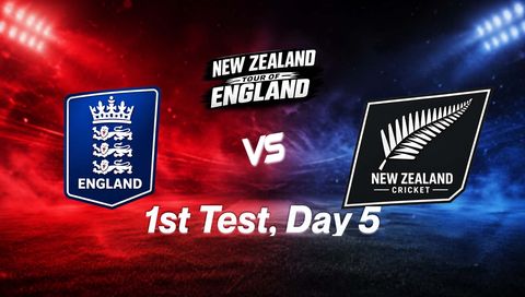New Zealand tour of England 2026, 1st Test, Day 5