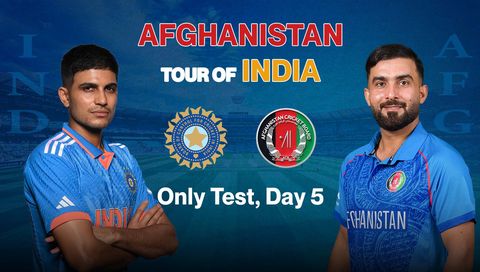 Afghanistan tour of India 2026, Only Test, Day 5