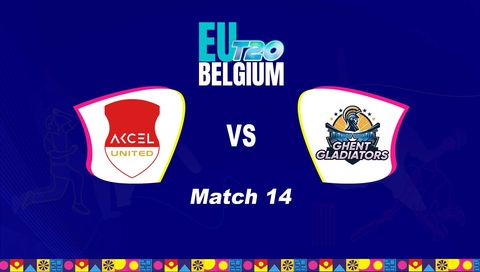 EUT20 Belgium 2026, Match 14: Akcel United Brussels vs Ghent Gladiators