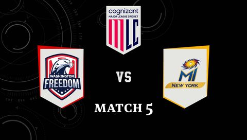 Cognizant Major League Cricket 2026, Match 5: Washington Freedom vs MI New York