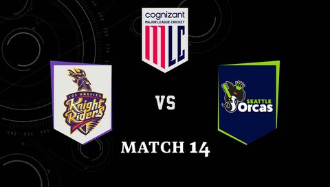 Cognizant Major League Cricket 2026, Match 14: Los Angeles Knight Riders vs Seattle Orcas