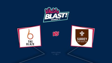 Vitality WT20 Blast 2026: The Blaze vs Surrey Women