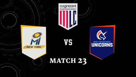 Cognizant Major League Cricket 2026, Match 23: MI New York vs San Francisco Unicorns