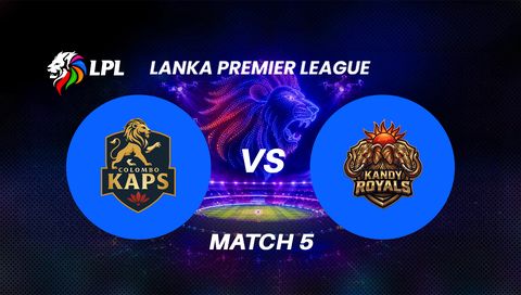 Lanka Premier League 2026, Match 5: Colombo Kaps vs Kandy Royals