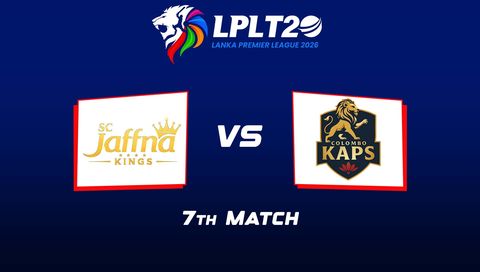 Lanka Premier League 2026, Match 7: Jaffna Kings vs Colombo Kaps