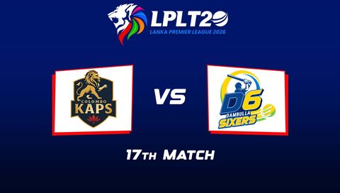 Lanka Premier League 2026, Match 17: Colombo Kaps vs Dambulla Sixers