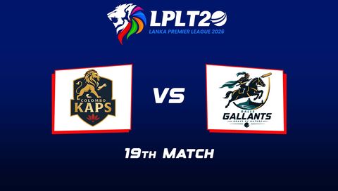Lanka Premier League 2026, Match 19: Colombo Kaps vs Galle Gallants