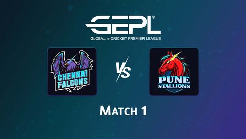 Global e-Cricket Premier League 2026, Match 1: Chennai Falcons vs Pune Stallions