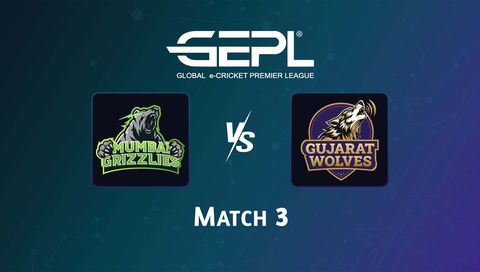 Global e-Cricket Premier League 2026, Match 3: Mumbai Grizzlies vs Gujarat Wolves