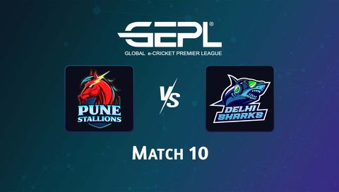 Global e-Cricket Premier League 2026, Match 10: Pune Stallions vs Delhi Sharks