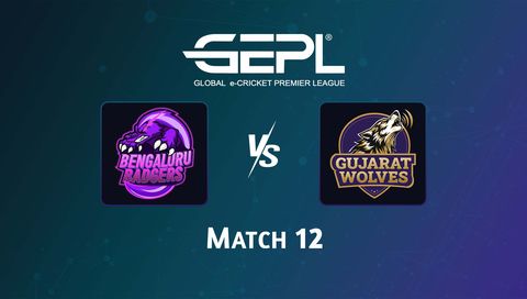 Global e-Cricket Premier League 2026, Match 12: Bengaluru Badgers vs Gujarat Wolves