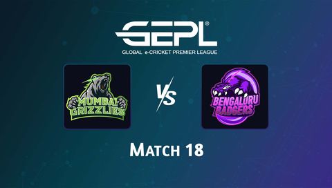 Global e-Cricket Premier League 2026, Match 18: Mumbai Grizzlies vs Bengaluru Badgers