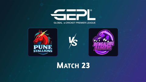Global e-Cricket Premier League 2026, Match 23: Pune Stallions vs Bengaluru Badgers