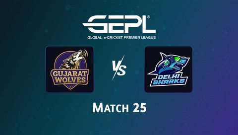Global e-Cricket Premier League 2026, Match 25: Gujarat Wolves vs Delhi Sharks