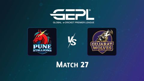 Global e-Cricket Premier League 2026, Match 27: Pune Stallions vs Gujarat Wolves