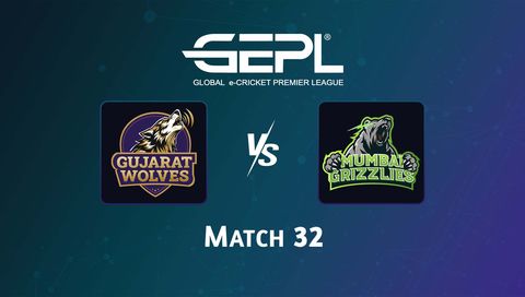 Global e-Cricket Premier League 2026, Match 32: Gujarat Wolves vs Mumbai Grizzlies
