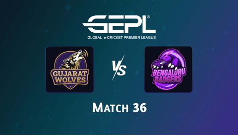 Global e-Cricket Premier League 2026, Match 36: Gujarat Wolves vs Bengaluru Badgers