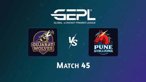 Global e-Cricket Premier League 2026, Match 45: Gujarat Wolves vs Pune Stallions