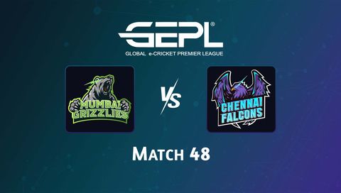 Global e-Cricket Premier League 2026, Match 48: Mumbai Grizzlies vs Chennai Falcons
