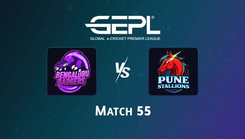 Global e-Cricket Premier League 2026, Match 55: Bengaluru Badgers vs Pune Stallions
