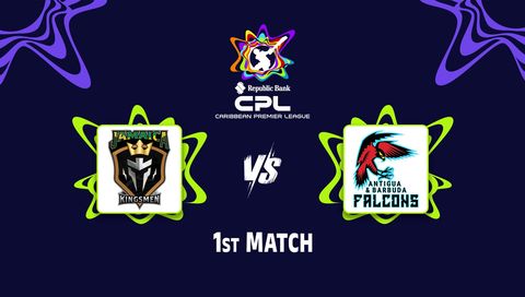 Caribbean Premier League 2026, Match 1: Jamaica Kingsmen vs Antigua And Barbuda Falcons