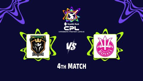Caribbean Premier League 2026, Match 4: Jamaica Kingsmen vs Barbados Royals