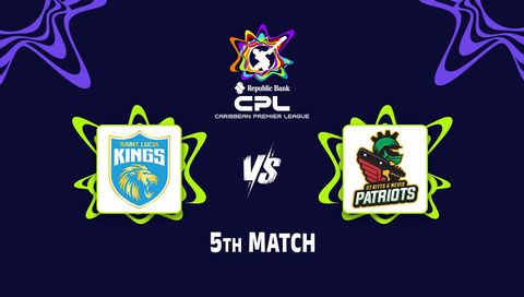 Caribbean Premier League 2026, Match 5: Saint Lucia Kings vs St Kitts & Nevis Patriots