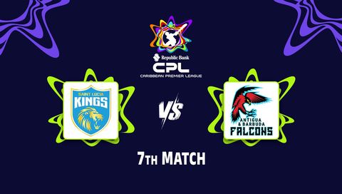 Caribbean Premier League 2026, Match 7: Saint Lucia Kings vs Antigua And Barbuda Falcons