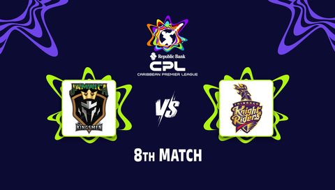 Caribbean Premier League 2026, Match 8: Jamaica Kingsmen vs Trinbago Knight Riders