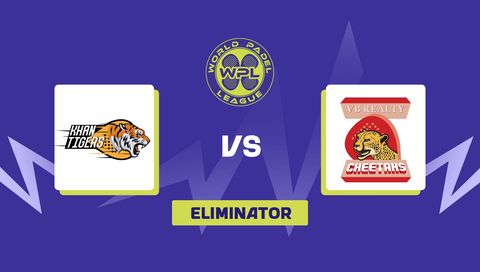 World Padel League 2026 Eliminator: Khan Tigers vs VB Realty Cheetahs