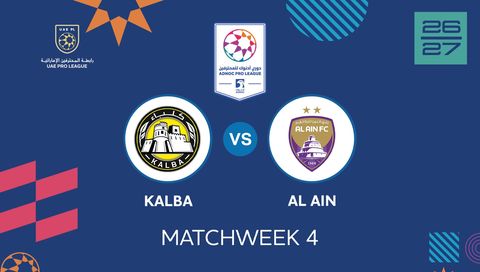 UAE Pro League 2026/27: Kalba vs Al Ain