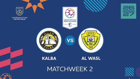UAE Pro League 2026/27: Kalba vs Al Wasl